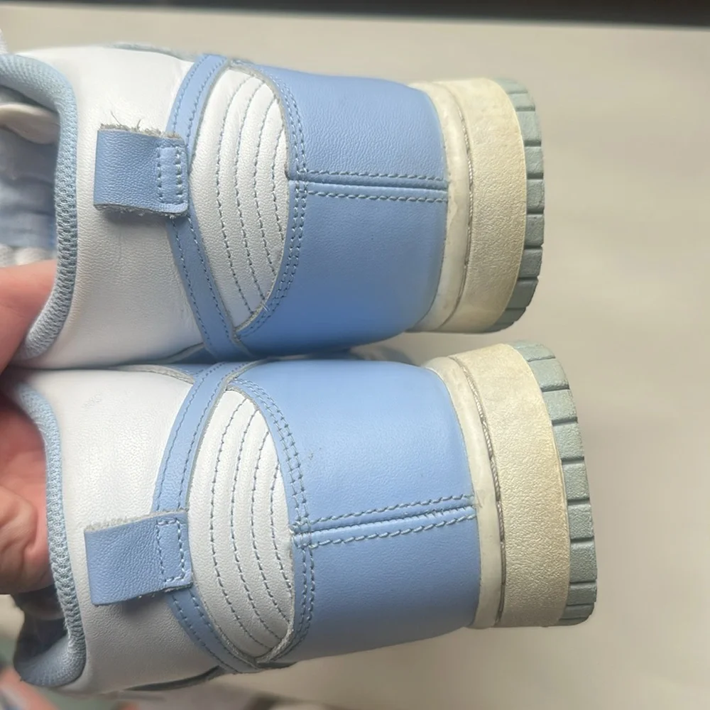 Light blue Nike high top shoes size 8.5.